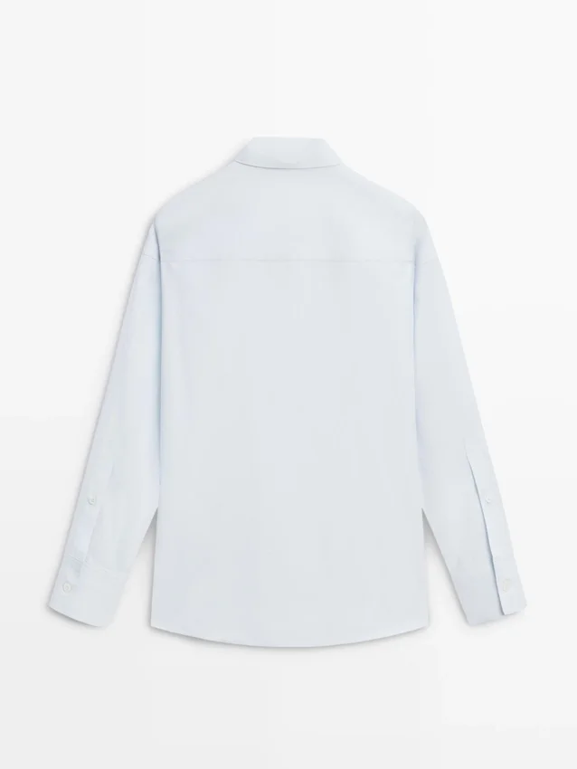 Hemd aus Popeline und Baumwollmischung Hemd aus Popeline und Baumwollmischung