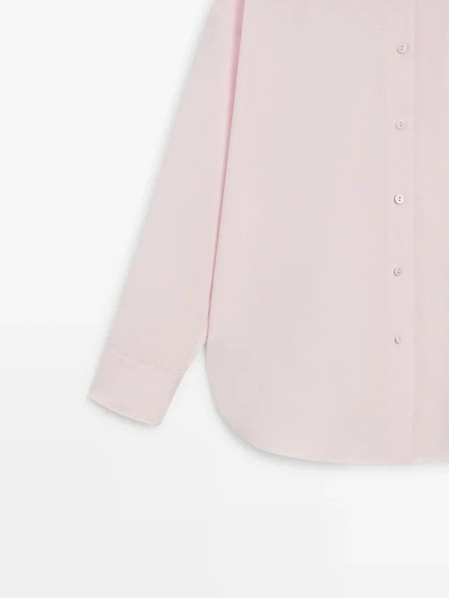 Hemd aus Popeline und Baumwollmischung Hemd aus Popeline und Baumwollmischung