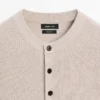 Henley-Pullover aus Baumwollstrick Henley-Pullover aus Baumwollstrick