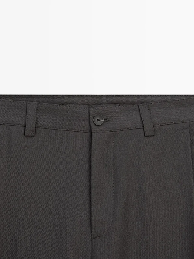 Hose aus Wollmischung mit lockerer Passform Hose aus Wollmischung mit lockerer Passform