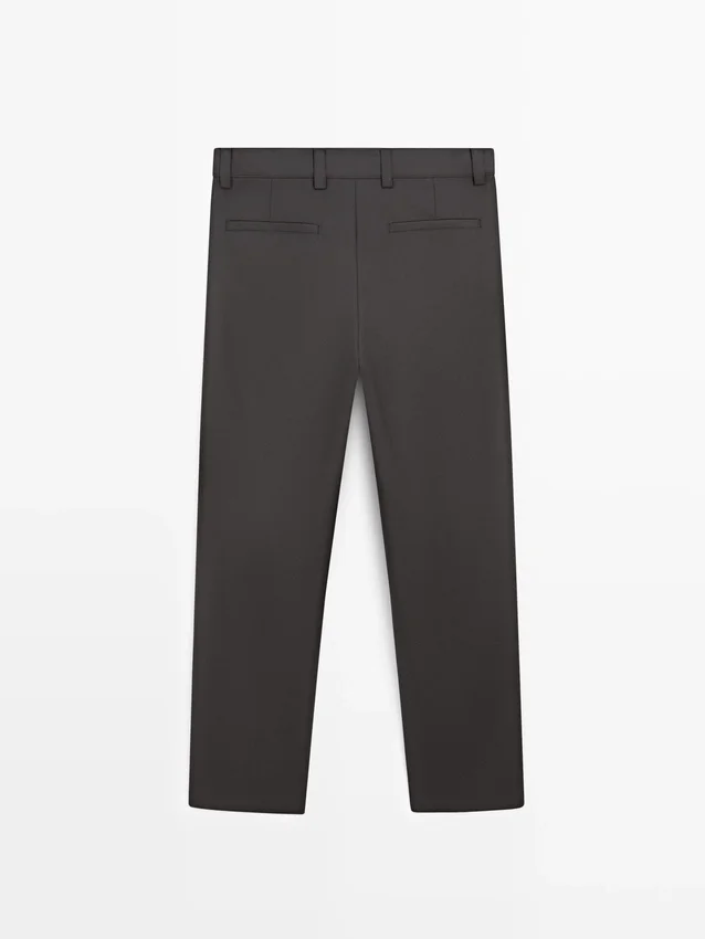 Hose aus Wollmischung mit lockerer Passform Hose aus Wollmischung mit lockerer Passform