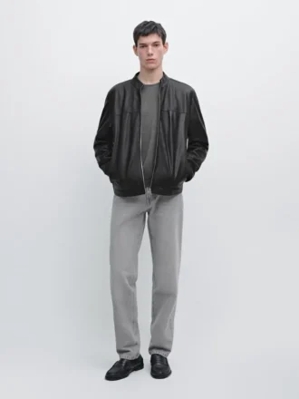 Jacke aus Nappalammleder