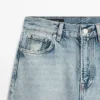 Jeans mit geradem Bein und hoher Taille