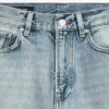 Jeans mit geradem Bein und hoher Taille