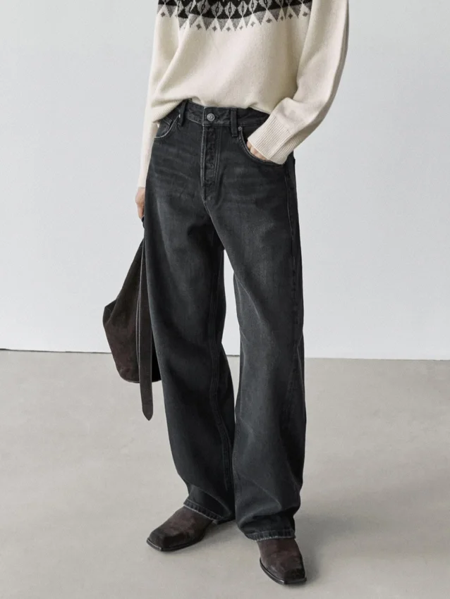 Jeans mit mittlerer Leibhöhe und Balloon-Passform Jeans mit mittlerer Leibhöhe und Balloon-Passform