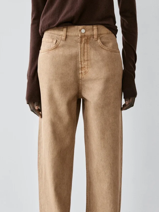 Jeans mit weitem Bein Jeans mit weitem Bein