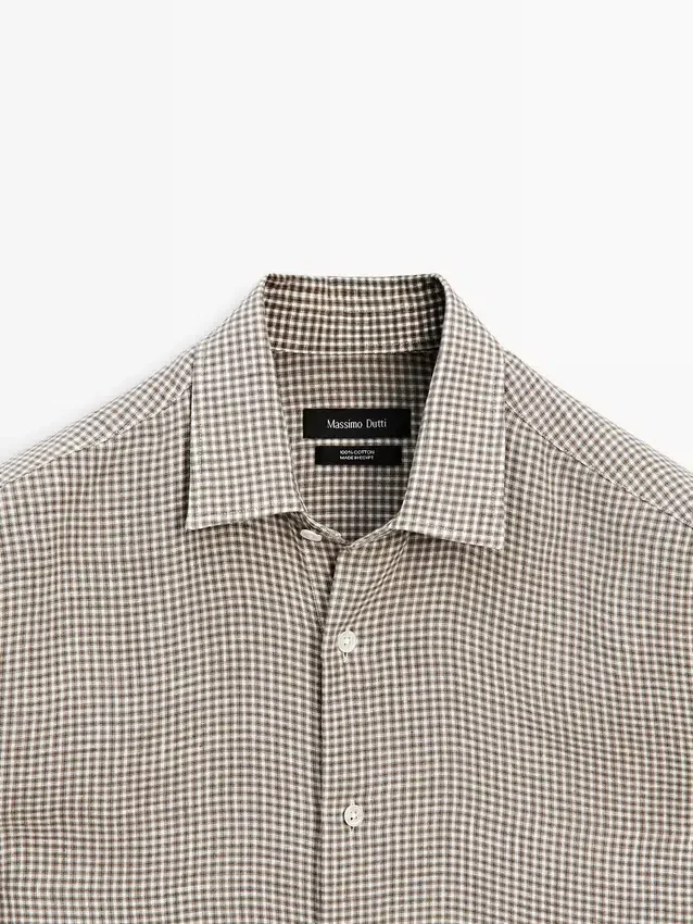 Kariertes Hemd aus 100 % Leinen Kariertes Hemd aus 100 % Leinen