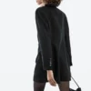 Kleider im Blazer-Stil mit Satin-Details Kleider im Blazer-Stil mit Satin-Details