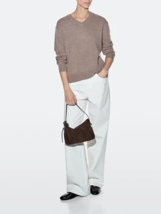 Kleine Tasche aus Spaltwildleder