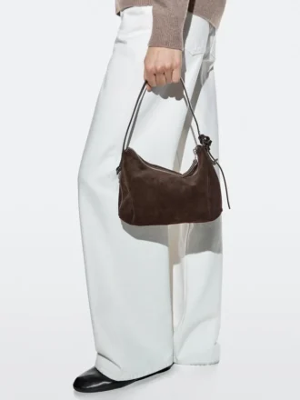 Kleine Tasche aus Spaltwildleder