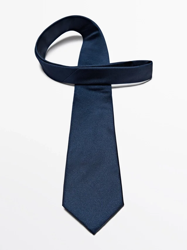 Krawatte aus 100 % Seide mit Struktur Krawatte aus 100 % Seide mit Struktur