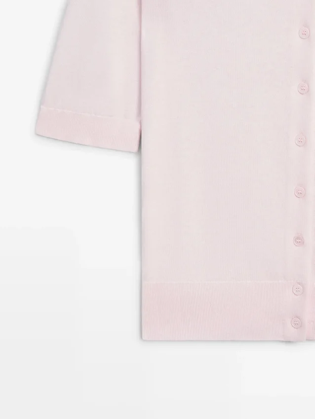 Kurzärmelige Strick-Cardigan Kurzärmelige Strick-Cardigan