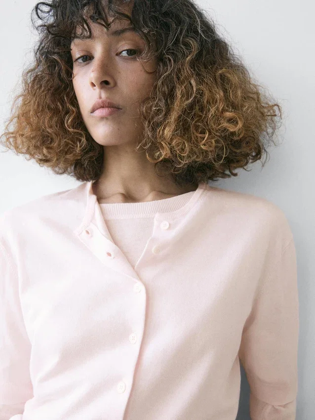 Kurzärmelige Strick-Cardigan Kurzärmelige Strick-Cardigan