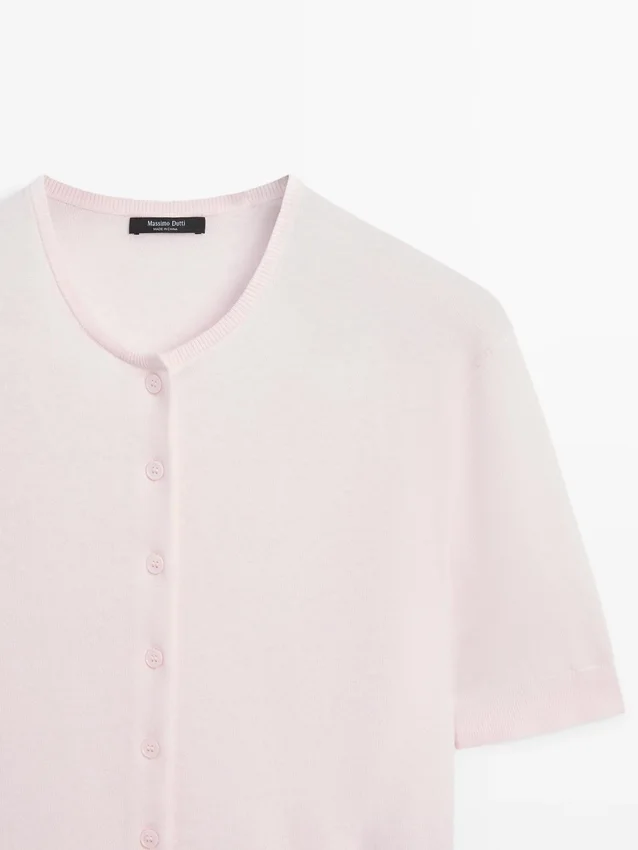 Kurzärmelige Strick-Cardigan Kurzärmelige Strick-Cardigan