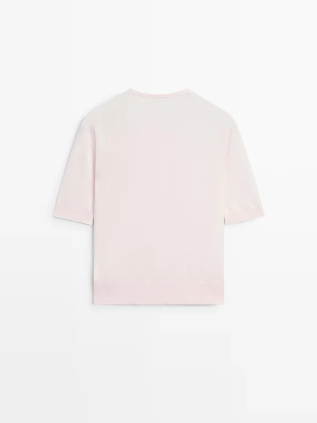 Kurzärmelige Strick-Cardigan Kurzärmelige Strick-Cardigan