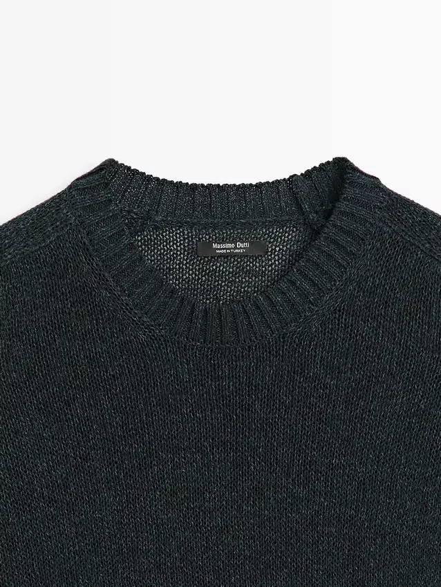 Kurzärmeliger Strickpullover Kurzärmeliger Strickpullover