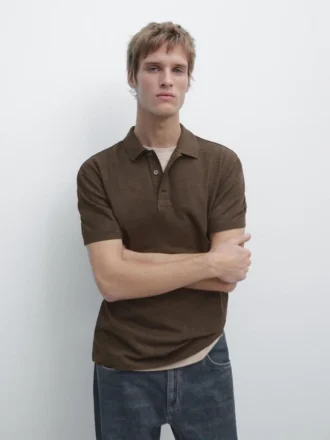 Kurzärmeliges Poloshirt aus Baumwolle