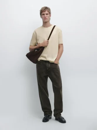 Kurzärmeliges T-Shirt aus Baumwollmischung