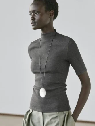 Kurzärmeliges T-Shirt aus Baumwollmischung