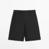 Lange Bermudashorts aus Leinen Lange Bermudashorts aus Leinen