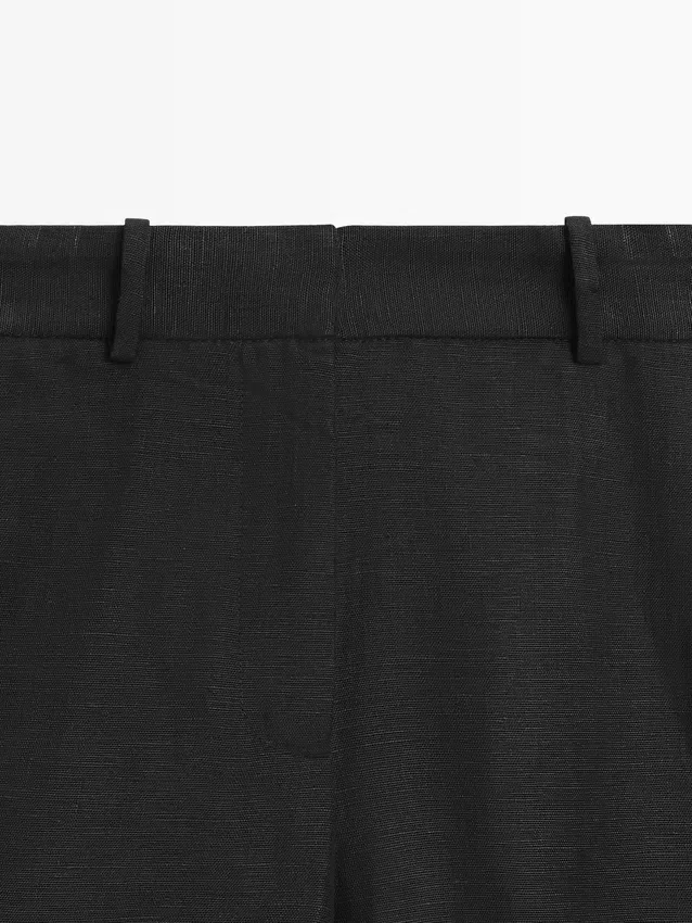 Lange Bermudashorts aus Leinen Lange Bermudashorts aus Leinen