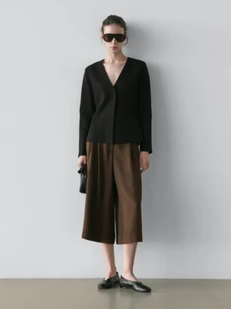 Lange Bermudashorts mit Umschlag