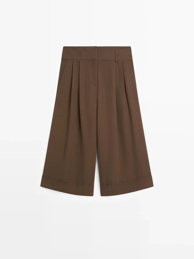 Lange Bermudashorts mit Umschlag Lange Bermudashorts mit Umschlag