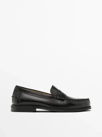 Leder-Loafer mit Penny-Riemen