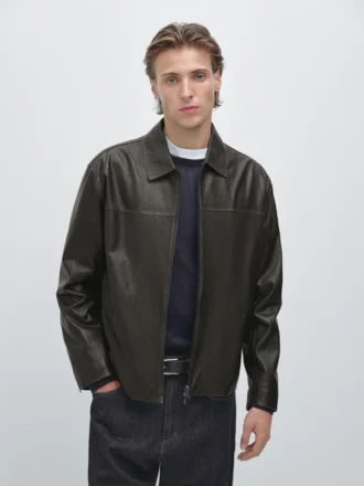 Lederjacke im Used-Look