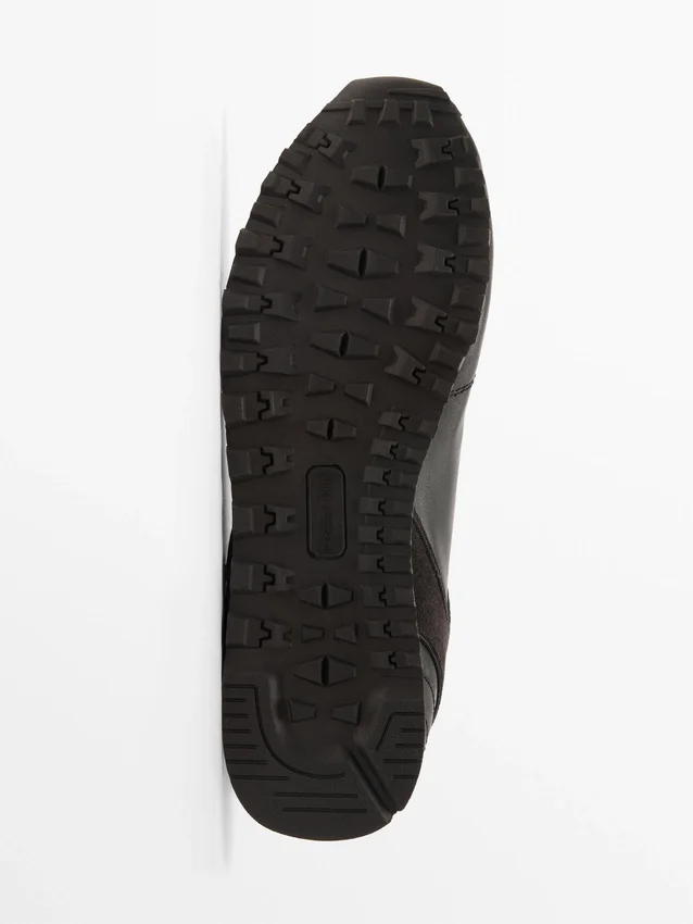 Ledersneaker mit dünner Sohle Ledersneaker mit dünner Sohle