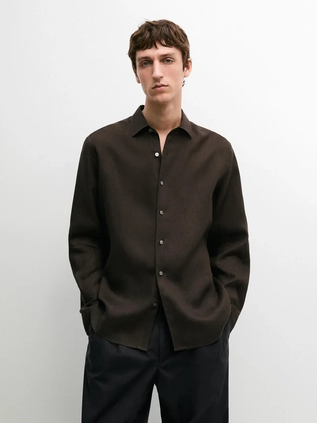 Leichtes Leinenhemd in Regular-Fit Leichtes Leinenhemd in Regular-Fit