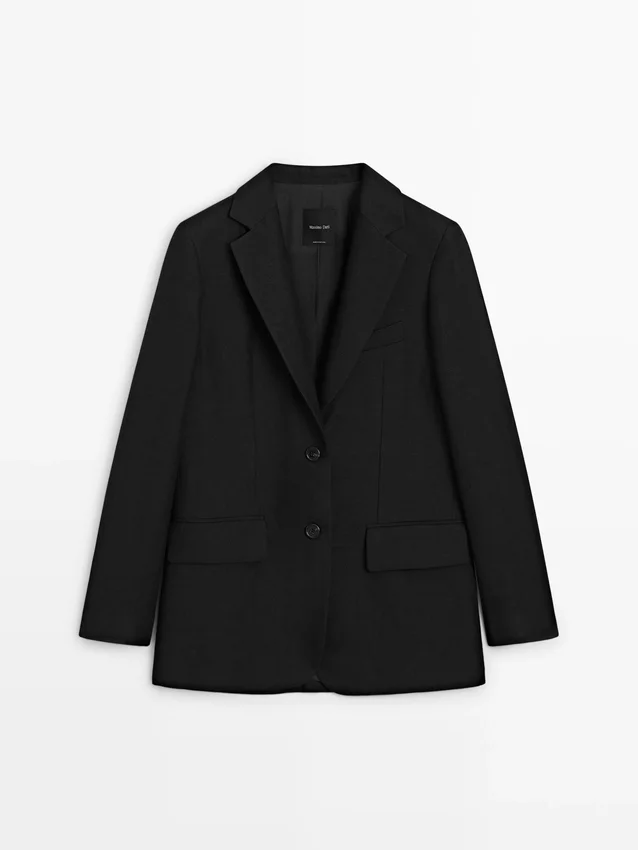 Leinen-Blazer mit Taschen Leinen-Blazer mit Taschen