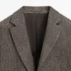 Leinen-Blazer mit Taschendetails