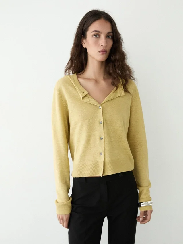 Leinen-Cardigan Leinen-Cardigan