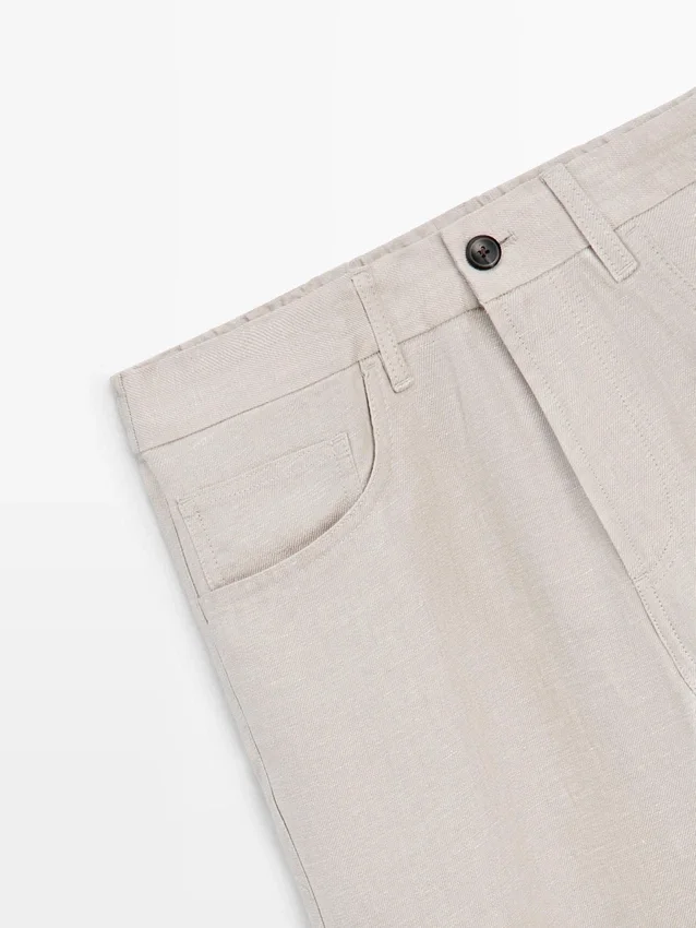 Leinenhose im Semi-Jogger-Schnitt Leinenhose im Semi-Jogger-Schnitt