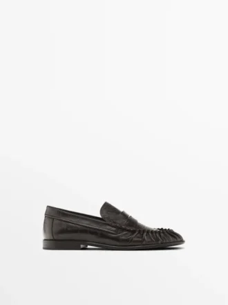 Loafer aus geprägtem Leder