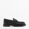 Loafer aus Leder mit Profilsohle und Penny-Riemen Loafer aus Leder mit Profilsohle und Penny-Riemen