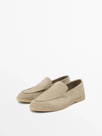 Loafer aus Spaltleder