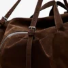 Maxi-Reisetasche aus Wildleder