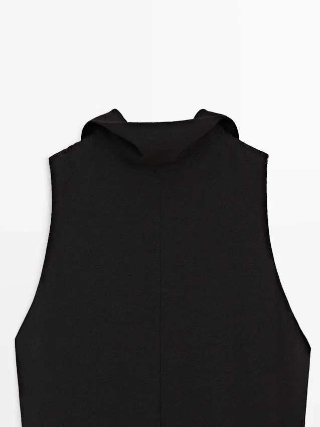 Midi-Kleid mit Neckholder und Bindedetail Midi-Kleid mit Neckholder und Bindedetail