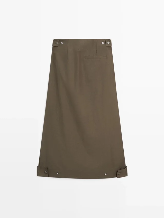 Midirock mit Kellerfalten Midirock mit Kellerfalten