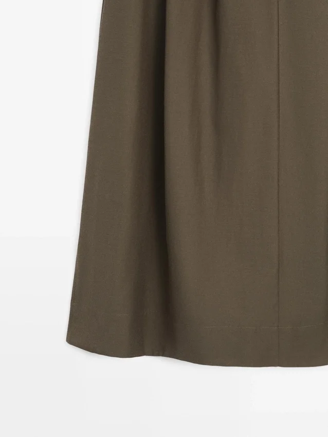 Midirock mit Kellerfalten Midirock mit Kellerfalten