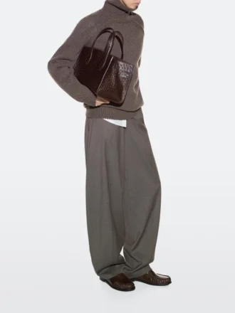 Mini-Md-Icon-Tasche aus strukturiertem Leder