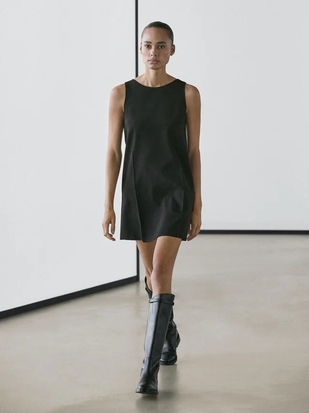 Minikleid aus Wollmischgewebe Minikleid aus Wollmischgewebe