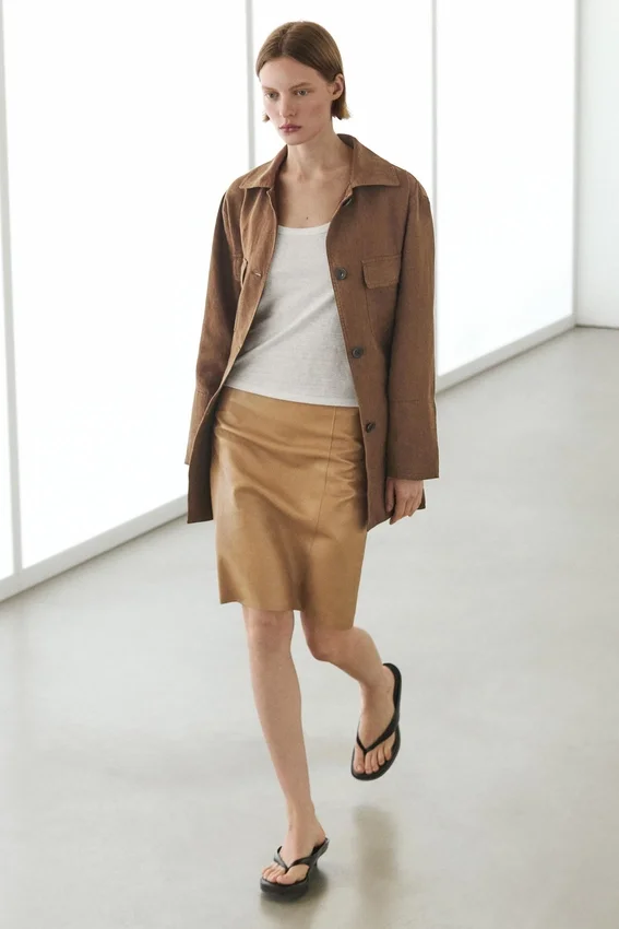 Minirock aus Nappaleder Minirock aus Nappaleder