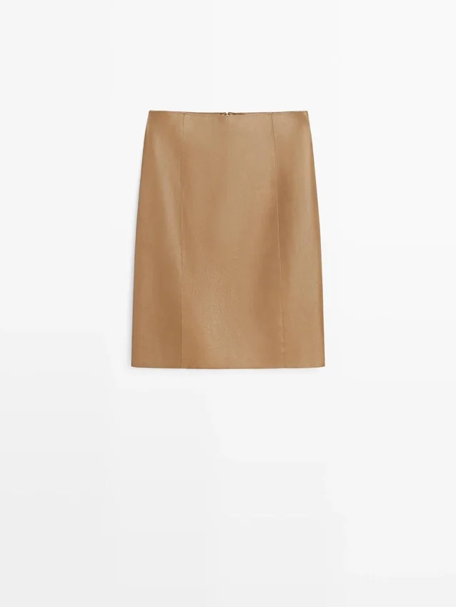 Minirock aus Nappaleder Minirock aus Nappaleder