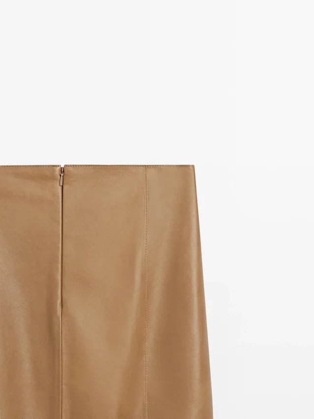 Minirock aus Nappaleder Minirock aus Nappaleder