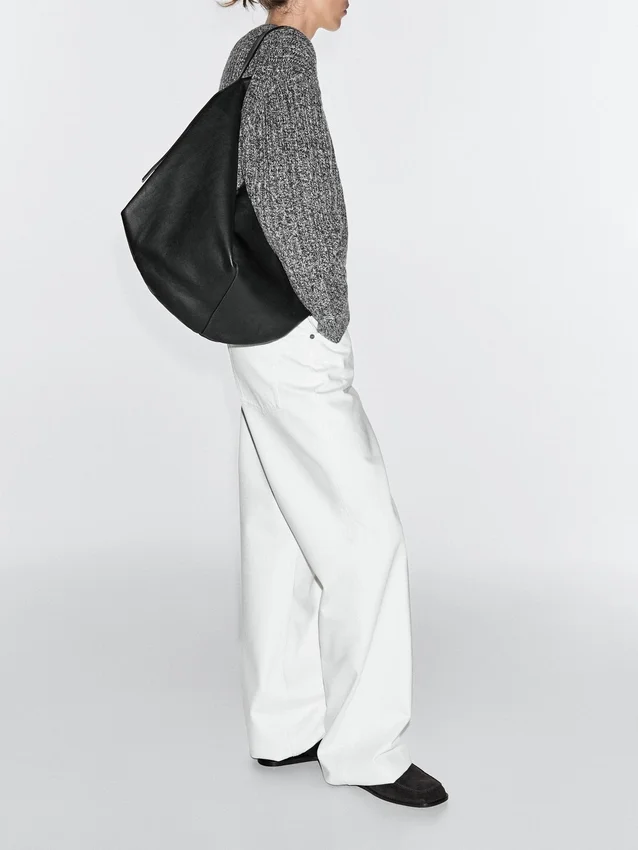 Mittlere Nappaleder-Tasche Mittlere Nappaleder-Tasche