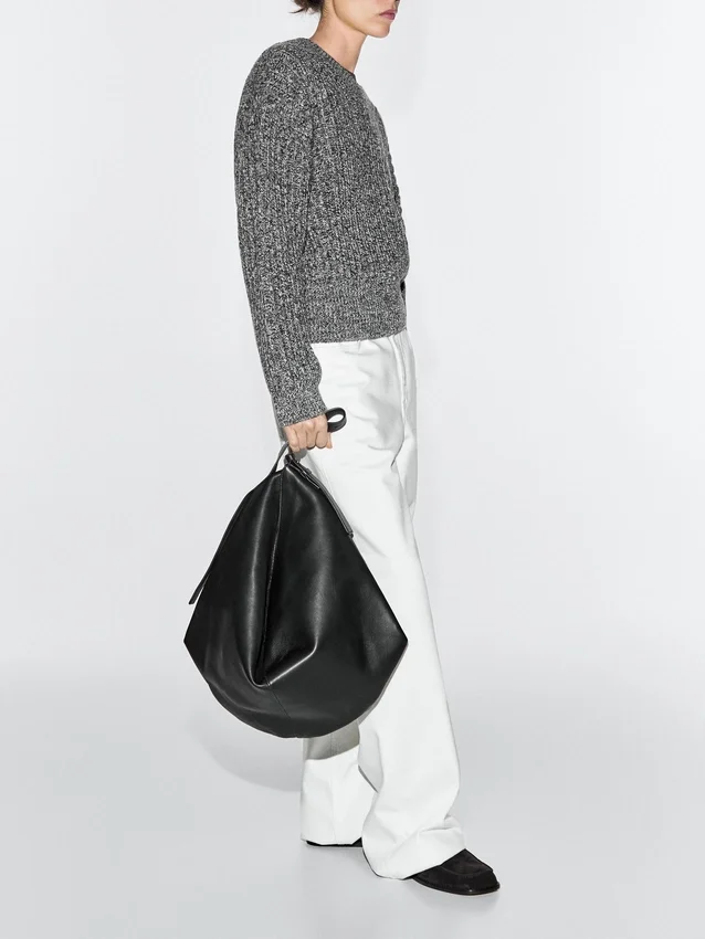 Mittlere Nappaleder-Tasche Mittlere Nappaleder-Tasche