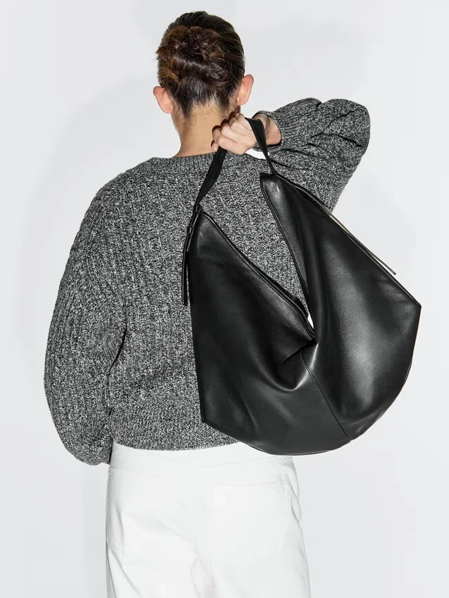 Mittlere Nappaleder-Tasche Mittlere Nappaleder-Tasche